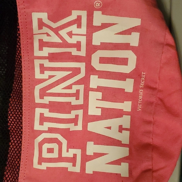 PINK NATION VICTORIA'S SECRET MESH DUFFLE BAG - Picture 4 of 8